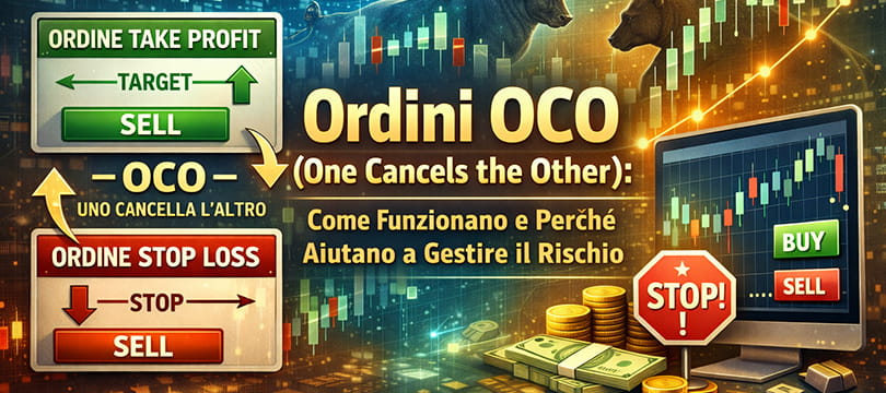 Immagine Ordini OCO (One Cancels the Other): Come Funzionano e Perché Aiutano a Gestire il Rischio