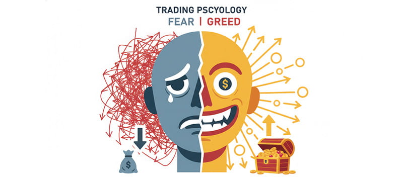 Immagine Psicologia del Trading: Vincere la Battaglia Mentale Contro Paura e Avidità
