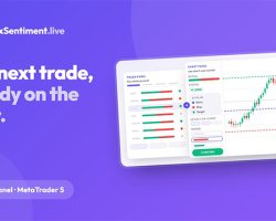 Immagine Trade Panel per MetaTrader 5: Sentiment, Segnali e Rischio Sotto Controllo